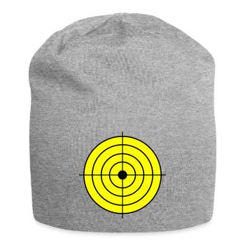 Zielscheibe Target - Jersey-Beanie - Grau meliert - Vorne