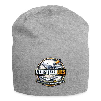 VerputzerLies Plasterer Badge - Jersey-Beanie - Grau meliert - Vorne