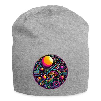Psy Circle Kosmische Geometrie - Jersey-Beanie - Grau meliert - Vorne