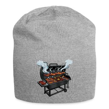 Grillabend Würstchen Parade - Jersey-Beanie - Grau meliert - Vorne