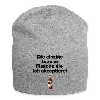 EINZIGE AKZEPTIERTE BRAUNE FLASCHE. NO NZS, NO AFD - Jersey-Beanie - Grau meliert - Vorne