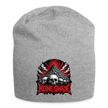 Keine Gnade Schädelberg Metal Design Shirt - Jersey-Beanie - Grau meliert - Vorne