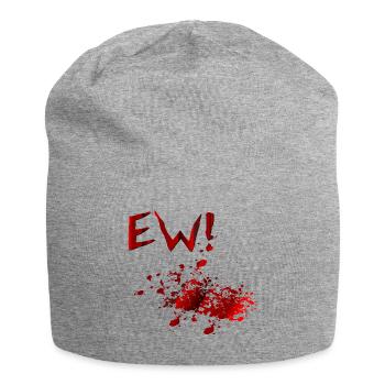 Halloween-Kostüm-Blutflecken - Jersey-Beanie - Grau meliert - Vorne