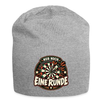Nur noch eine Runde Darts / Kneipensport - Jersey-Beanie - Grau meliert - Vorne
