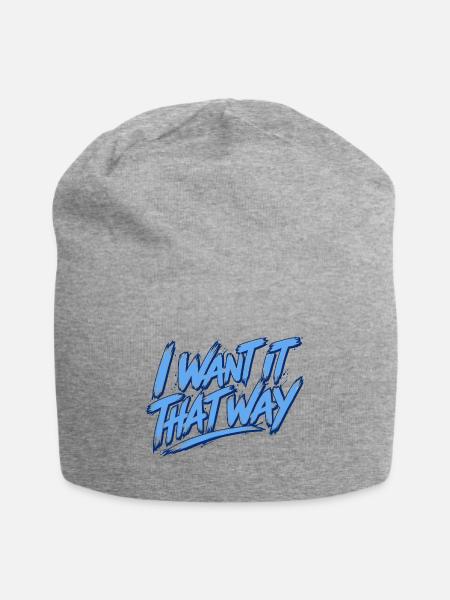 I Want It That Way - Backstreet - Jersey-Beanie - Grau meliert