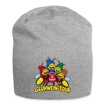 Männer Glühweintour Weihnachtsmarkt - Jersey-Beanie - Grau meliert - Vorne