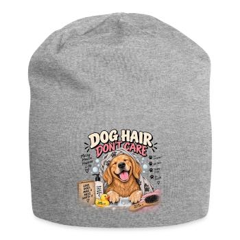 Hundehaare, Bad & Freude in der Badewanne - Jersey-Beanie - Grau meliert - Vorne