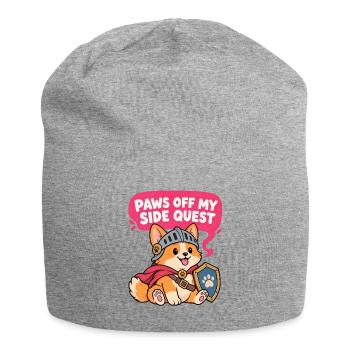 Pfoten Abseits Meiner Sidequest - Jersey-Beanie - Grau meliert - Vorne