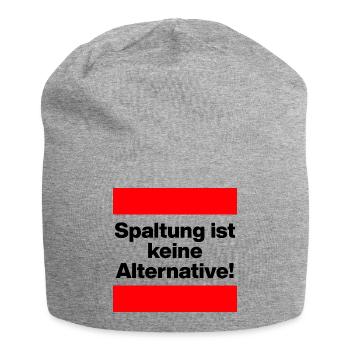 SPALTUNG IST KEINE ALTERNATIVE, GEGEN RECHTS NONZS - Jersey-Beanie - Grau meliert - Vorne