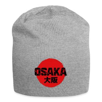 Osaka - Jersey-Beanie - Grau meliert - Vorne