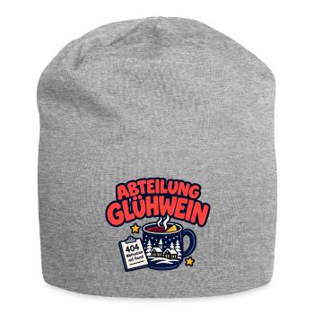 Glühwein Weihnachtsmarkt - Jersey-Beanie - Grau meliert - Vorne
