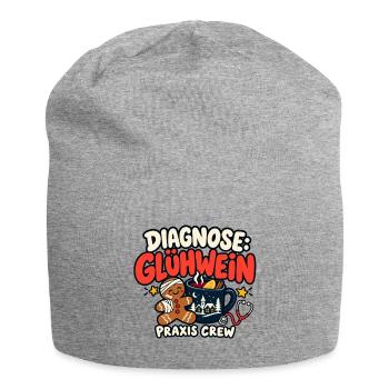 Praxis Weihnachtsfeier T Shirt - Jersey-Beanie - Grau meliert - Vorne