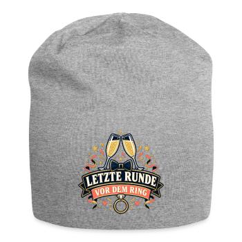 Letzte Runde vor dem Ring - Jersey-Beanie - Grau meliert - Vorne