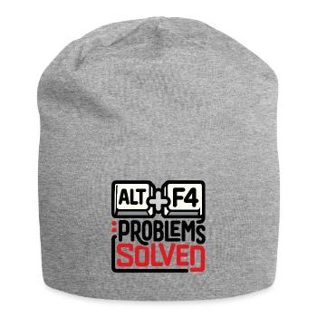 ALT+F4: Probleme gelöst – Geek & Tech Humor - Jersey-Beanie - Grau meliert - Vorne