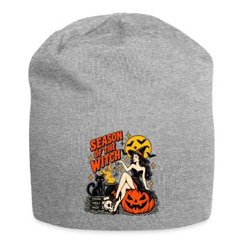 Season of the Witch Halloween-Illustration - Jersey-Beanie - Grau meliert - Vorne