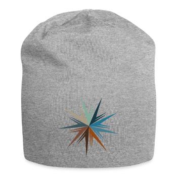 Sternenburst Farbenspiel - Jersey-Beanie - Grau meliert - Vorne