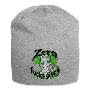 Zero fucks given (Bella Donna‘s wicked world) - Jersey-Beanie - Grau meliert - Vorne