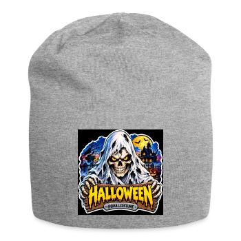 SkullCostume – Halloween Edition: Der Geist - Jersey-Beanie - Grau meliert - Vorne