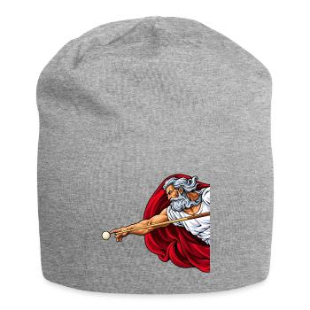 Göttlicher Billiard Spieler - Billard Bilder - Jersey-Beanie - Grau meliert - Vorne