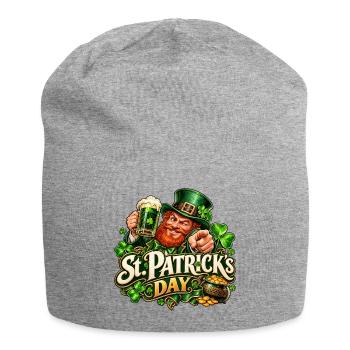 St Patrick Day Leprechaun Feier - Jersey-Beanie - Grau meliert - Vorne