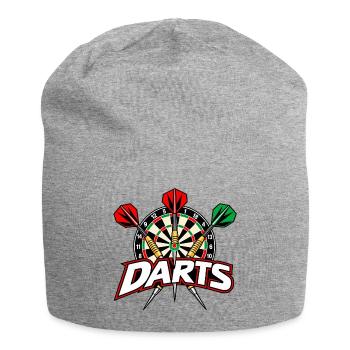 Dartboard - Dartspiel - Darts Bilder - Jersey-Beanie - Grau meliert - Vorne