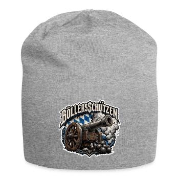 Böllerschützen Kanone  - Jersey-Beanie - Grau meliert - Vorne