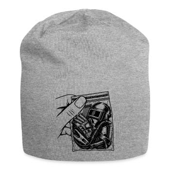 Addiction Soudure – Masken- und Gan Schweißbeutel - Jersey-Beanie - Grau meliert - Vorne