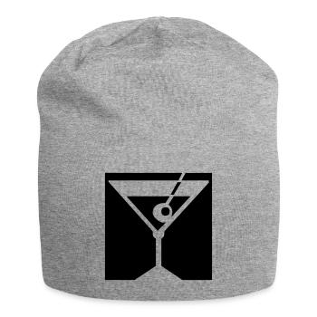 Cocktail - Bonnet en jersey - gris chiné - Devant