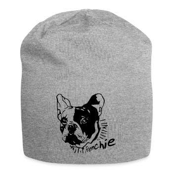 Frenchie - Bonnet en jersey - gris chiné - Devant
