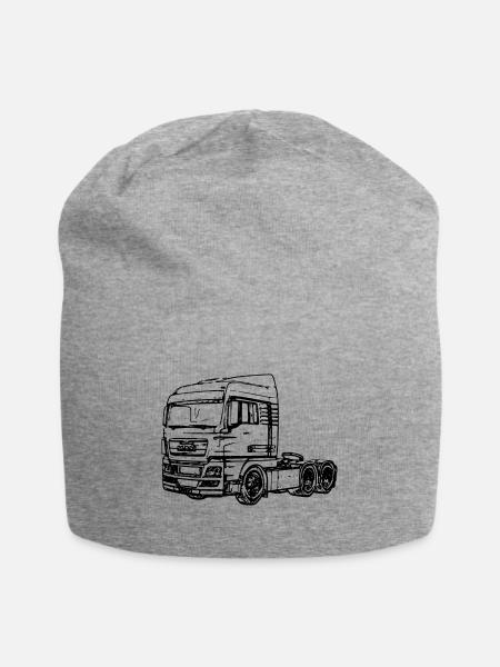 LKW 07 - Jersey-Beanie - Grau meliert