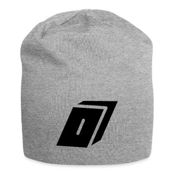 Résumé O lettre - Bonnet en jersey - gris chiné - Devant