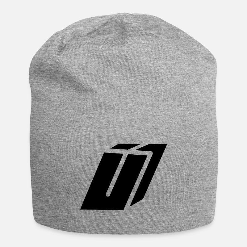 Abstract U-Brief - Jersey-Beanie - Grau meliert