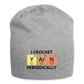 Crochet Crochet Crochet Crocheter Fil Drôle - Bonnet en jersey - gris chiné - Devant