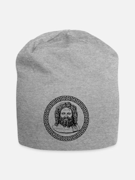 Zeus der Gott der Götter - Jersey-Beanie - Grau meliert