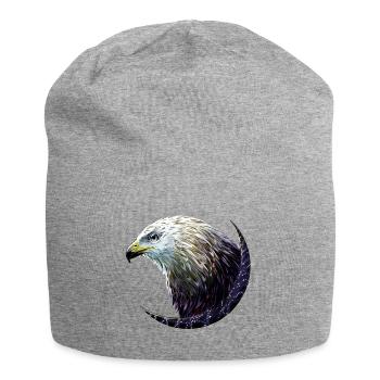 Adler - Jersey-Beanie - Grau meliert - Vorne