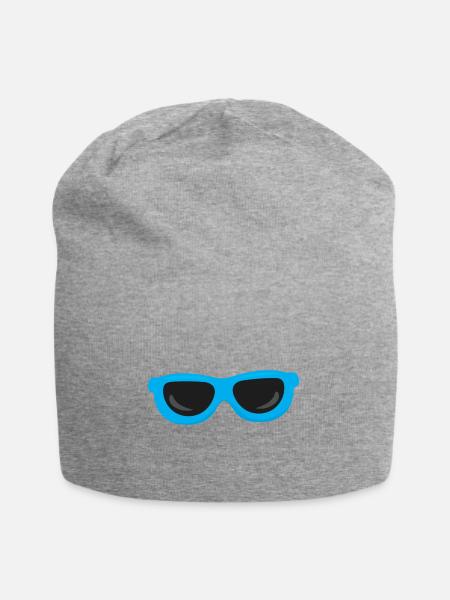 Sonnenbrille - Jersey-Beanie - Grau meliert