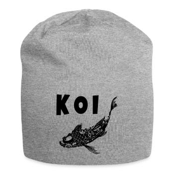 Koi - Bonnet en jersey - gris chiné - Devant