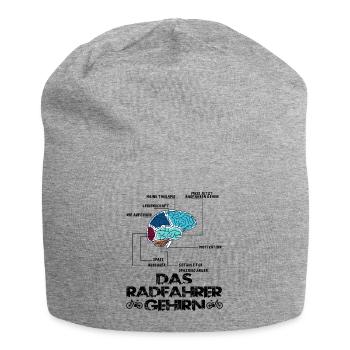Fahrrad- Shirt Radsport Radfahrer Trikot Geschenk - Jersey-Beanie - Grau meliert - Vorne