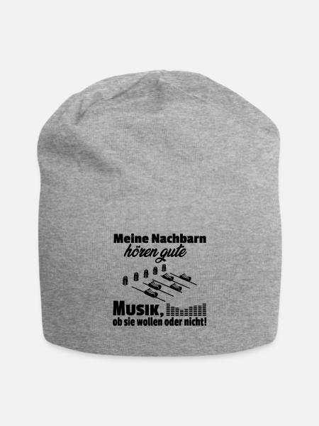 Musik – Shirt Mischpult DJ Geschenk - Jersey-Beanie - Grau meliert