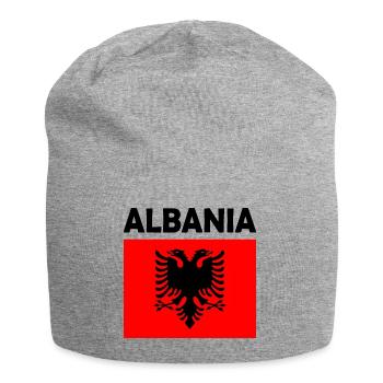 Albanie - Bonnet en jersey - gris chiné - Devant