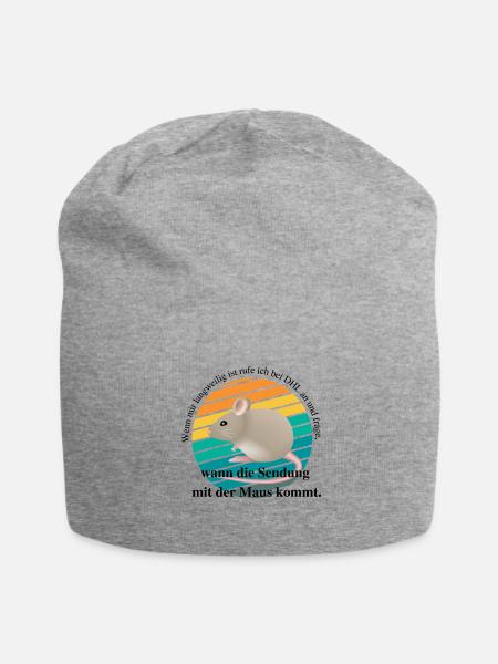 Wenn mir langweilig ist rufe ich bei DHL an und... - Jersey-Beanie - Grau meliert