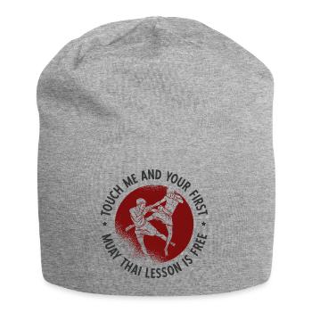 Thaiboxen Muay Thai - Jersey-Beanie - Grau meliert - Vorne