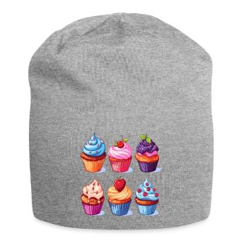 Cupcakes, Cupcake, Candy, Baked Goods - Jersey Beanie - heather grey - Front