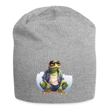 Cool Grenouille Grenouilles Drôles D’animaux - Bonnet en jersey - gris chiné - Devant