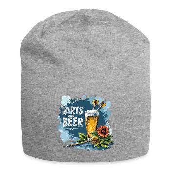 Fléchettes Et Bière Fléchettes Dictons Sports - Bonnet en jersey - gris chiné - Devant