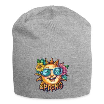 Printemps Printemps Fleurs De Soleil - Bonnet en jersey - gris chiné - Devant