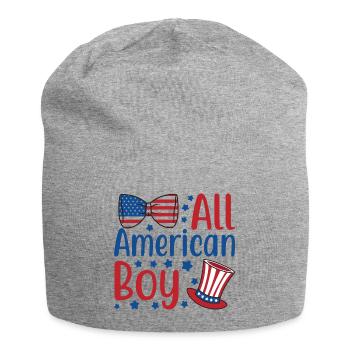 All American Boy Independence Day America - Jersey Beanie - heather grey - Front