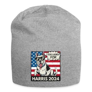 Chien Dames Pour Kamala Harris 2024 États-Unis Amérique - Bonnet en jersey - gris chiné - Devant