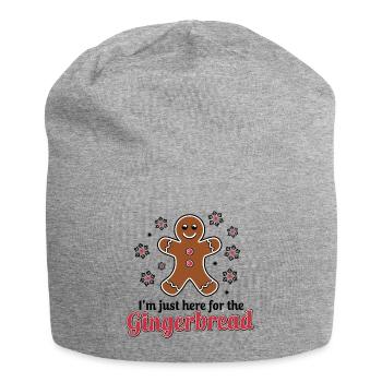 Gingerbread Lebkuchenmann Weihnachten - Jersey-Beanie - Grau meliert - Vorne