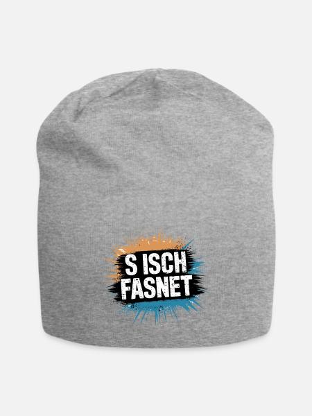 S Isch Fasnet - Karneval Fasching Spruch - Jersey-Beanie - Grau meliert